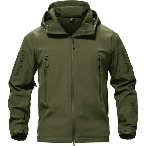 Men's Special Ops Military Tactical Soft Shell Winter Warm Fleece Lined Jacket R
